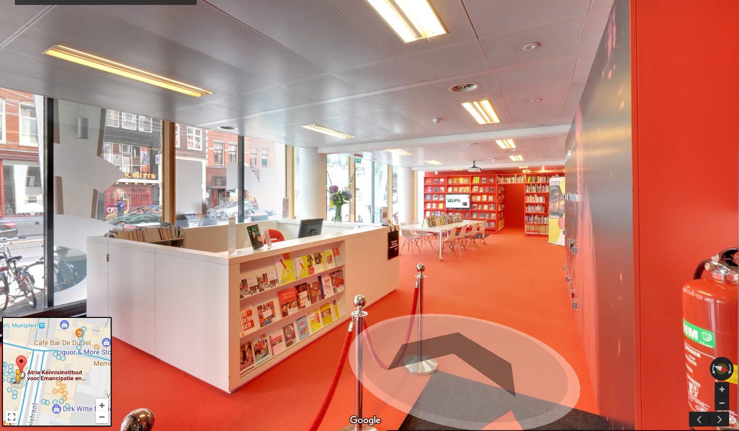 Bekijk 360 bibliotheek Atria in Amsterdam