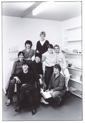 medewerkers van het tijdschrift lover in 1981